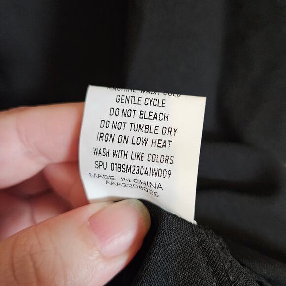 Bloomchic Lace Laser Cut Trim Button Front Blouse Black Whimsigoth Plus Sz 22 24 - Picture 10 of 10